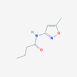 molecular formula C8H12N2O2 B12167543 N-(5-Methylisoxazol-3-yl)butyramide 