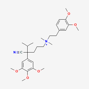 [4-Cyano-5-methyl-4-(3,4,5-trimethoxyphenyl)hexyl]-[2-(3,4-dimethoxyphenyl)ethyl]-dimethylazanium