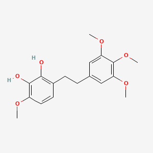 1,2-Benzenediol, 3-methoxy-6-(2-(3,4,5-trimethoxyphenyl)ethyl)-