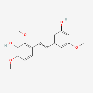 3-[2-(5-Hydroxy-3-methoxycyclohexa-2,4-dien-1-yl)ethenyl]-2,6-dimethoxyphenol
