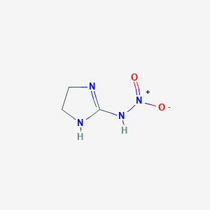 molecular formula C3H6N4O2 B121679 2-硝基氨基咪唑啉 CAS No. 5465-96-3