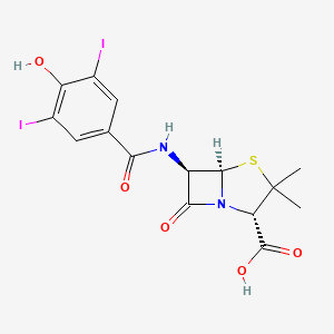 6-(4-Hydroxy-3,5-diiodobenzamido)penicilloic acid