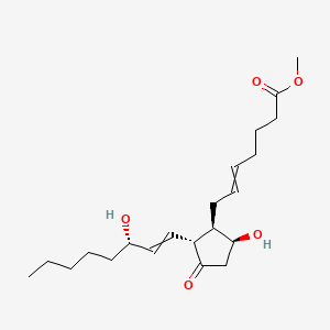 molecular formula C21H34O5 B1216807 methyl 7-[(1R,2R,5S)-5-hydroxy-2-[(3S)-3-hydroxyoct-1-enyl]-3-oxocyclopentyl]hept-5-enoate 