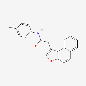molecular formula C21H17NO2 B12168178 N-(4-methylphenyl)-2-(naphtho[2,1-b]furan-1-yl)acetamide 