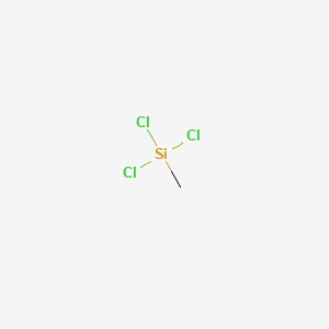 molecular formula CH3SiCl3<br>CH3Cl3Si B1216827 Methyltrichlorosilane CAS No. 75-79-6