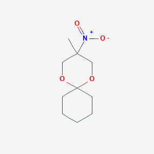 molecular formula C10H17NO4 B12168274 3-Methyl-3-nitro-1,5-dioxaspiro[5.5]undecane CAS No. 6413-23-6