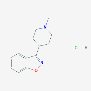 molecular formula C13H17ClN2O B121685 3-(1-Methyl-4-piperidinyl)-1,2-benzisoxazole Hydrochloride CAS No. 84163-12-2