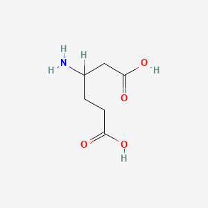 molecular formula C6H11NO4 B1216850 3-Aminoadipic acid CAS No. 5427-96-3