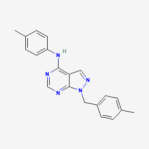 molecular formula C20H19N5 B12168514 1-(4-methylbenzyl)-N-(4-methylphenyl)-1H-pyrazolo[3,4-d]pyrimidin-4-amine 