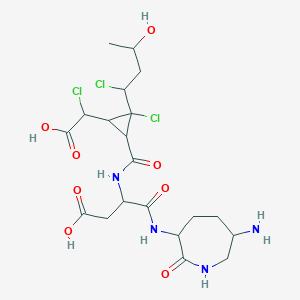 molecular formula C20H29Cl3N4O8 B121686 Periconin A CAS No. 145586-00-1