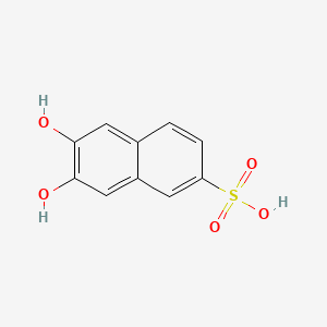molecular formula C10H8O5S B1216863 6,7-dihydroxynaphthalene-2-sulfonic acid CAS No. 92-27-3