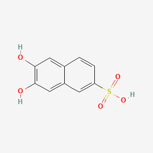 molecular formula C10H8O5S B1216863 2-Naphthalenesulfonic acid, 6,7-dihydroxy- CAS No. 92-27-3