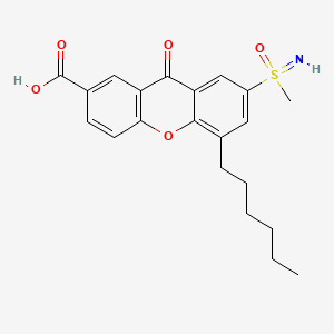 molecular formula C21H23NO5S B1216869 Sudexanox CAS No. 58761-87-8