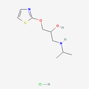 molecular formula C9H17ClN2O2S B1216872 Tazolol Hydrochloride CAS No. 38241-39-3