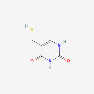 molecular formula C5H6N2O2S B1216876 5-Mercaptomethyluracil CAS No. 4874-36-6