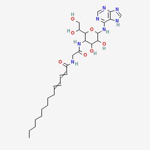 molecular formula C28H43N7O7 B1216879 KRN-5500 