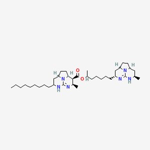 molecular formula C37H64N6O2 B1216881 Batzelladine F CAS No. 188112-82-5