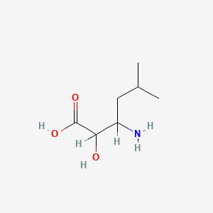 molecular formula C7H15NO3 B1216889 3-Amino-2-hydroxy-5-methylhexanoic acid CAS No. 62023-30-7