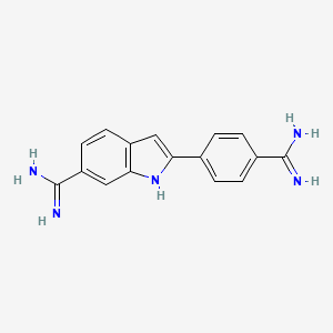 molecular formula C16H15N5 B1216894 4',6-Diamidino-2-phenylindole CAS No. 47165-04-8