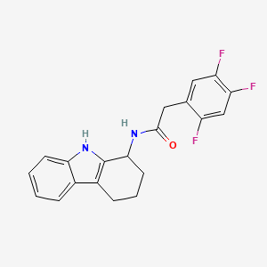 molecular formula C20H17F3N2O B12168950 N-(2,3,4,9-tetrahydro-1H-carbazol-1-yl)-2-(2,4,5-trifluorophenyl)acetamide 