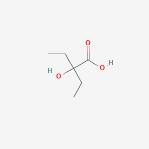 molecular formula C6H12O3 B1216898 2-乙基-2-羟基丁酸 CAS No. 3639-21-2