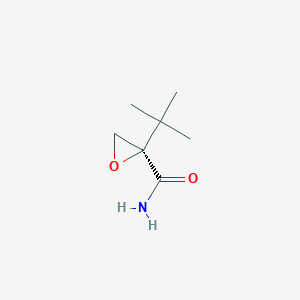 molecular formula C7H13NO2 B121690 (2R)-2-Tert-butyloxirane-2-carboxamide CAS No. 154078-97-4