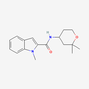molecular formula C17H22N2O2 B12169046 N-(2,2-dimethyltetrahydro-2H-pyran-4-yl)-1-methyl-1H-indole-2-carboxamide 