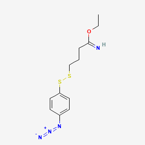 Ethyl 4-[(4-azidophenyl)disulfanyl]butanimidate