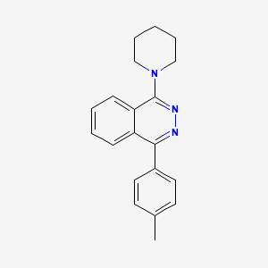 molecular formula C20H21N3 B12169162 1-(4-Methylphenyl)-4-(piperidin-1-yl)phthalazine CAS No. 300696-77-9