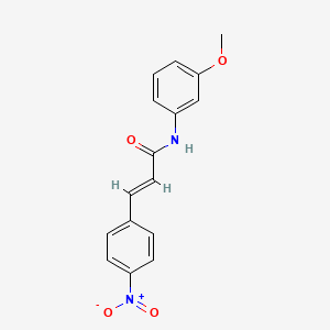 molecular formula C16H14N2O4 B1216922 (2E)-N-(3-methoxyphenyl)-3-(4-nitrophenyl)prop-2-enamide 