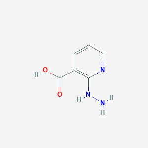 molecular formula C6H7N3O2 B1216926 2-Hydrazino-nicotinic acid CAS No. 462068-09-3