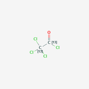 B121693 Trichloroacetyl Chloride-13C2 CAS No. 165399-57-5