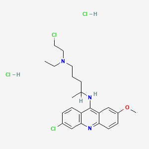 molecular formula C23H31Cl4N3O B1216934 Quinacrine half mustard CAS No. 68725-63-3