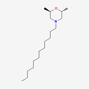 molecular formula C18H37NO B1216940 (2R,6R)-4-dodecyl-2,6-dimethylmorpholine CAS No. 86594-17-4