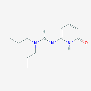 molecular formula C12H19N3O B1216942 N'-(1,6-Dihydro-6-oxo-2-pyridinyl)-N,N-dipropylmethanimidamide 