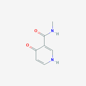 molecular formula C7H8N2O2 B1216944 N-Methyl-4-oxo-1,4-dihydropyridine-3-carboxamide CAS No. 3128-29-8