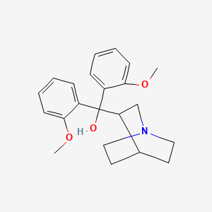 alpha,alpha-Bis(o-methoxyphenyl)-3-quinuclidinemethanol