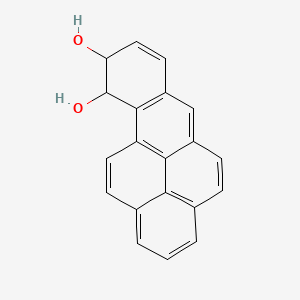 molecular formula C20H14O2 B1216950 9,10-Dihydro-9,10-dihydroxybenzo(a)pyrene CAS No. 24909-09-9