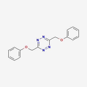 molecular formula C16H14N4O2 B12169503 3,6-Bis(phenoxymethyl)-1,2,4,5-tetrazine 