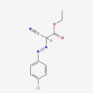 molecular formula C11H10ClN3O2 B1216954 ((p-Chlorophenyl)azo)cyanoacetic acid ethyl ester CAS No. 60179-83-1