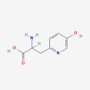 molecular formula C8H10N2O3 B1216958 beta-(5-Hydroxy-2-pyridyl)alanine CAS No. 943-82-8