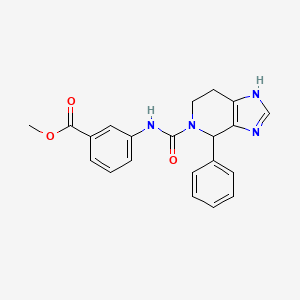 molecular formula C21H20N4O3 B12169602 methyl 3-{[(4-phenyl-3,4,6,7-tetrahydro-5H-imidazo[4,5-c]pyridin-5-yl)carbonyl]amino}benzoate 