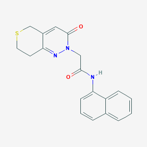 molecular formula C19H17N3O2S B12169645 N-(naphthalen-1-yl)-2-(3-oxo-3,5,7,8-tetrahydro-2H-thiopyrano[4,3-c]pyridazin-2-yl)acetamide 