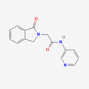 molecular formula C15H13N3O2 B12169656 2-(1-oxo-1,3-dihydro-2H-isoindol-2-yl)-N-(pyridin-3-yl)acetamide 