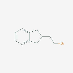 molecular formula C11H13Br B121697 1H-Indene, 2-(2-bromoethyl)-2,3-dihydro- CAS No. 159011-42-4