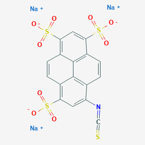 molecular formula C17H6NNa3O9S4 B121698 Trisodium 8-isothiocyanatopyrene-1,3,6-trisulfonate CAS No. 51987-57-6