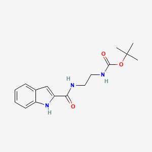 molecular formula C16H21N3O3 B12169849 tert-butyl {2-[(1H-indol-2-ylcarbonyl)amino]ethyl}carbamate 