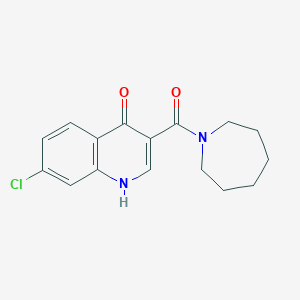 molecular formula C16H17ClN2O2 B12169860 3-(azepan-1-ylcarbonyl)-7-chloroquinolin-4(1H)-one 