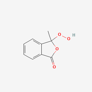 molecular formula C9H8O4 B1216994 3-Hydroperoxy-3-methylphthalide CAS No. 90094-81-8