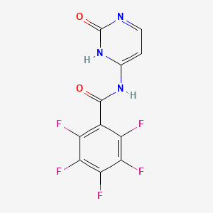 molecular formula C11H4F5N3O2 B1216997 Pentafluorobenzoylcytosine CAS No. 94720-19-1